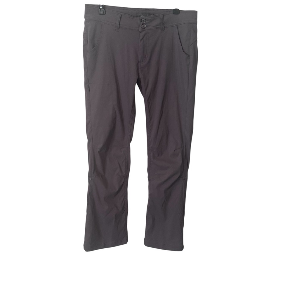 Prana Women's Gray Convertible Roll-Up Hiking Pants Size 8